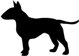 Dog Silhouette Clip Art drawing