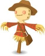 Free Vector Graphic Scarecrow Straw Halloween Autumn Image