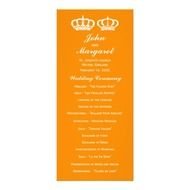 Vintage Lace Old World Wedding Program Custom Rack Card
