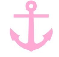 Light Blue Anchor Clip Art