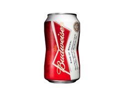 tin can with beer on a white background