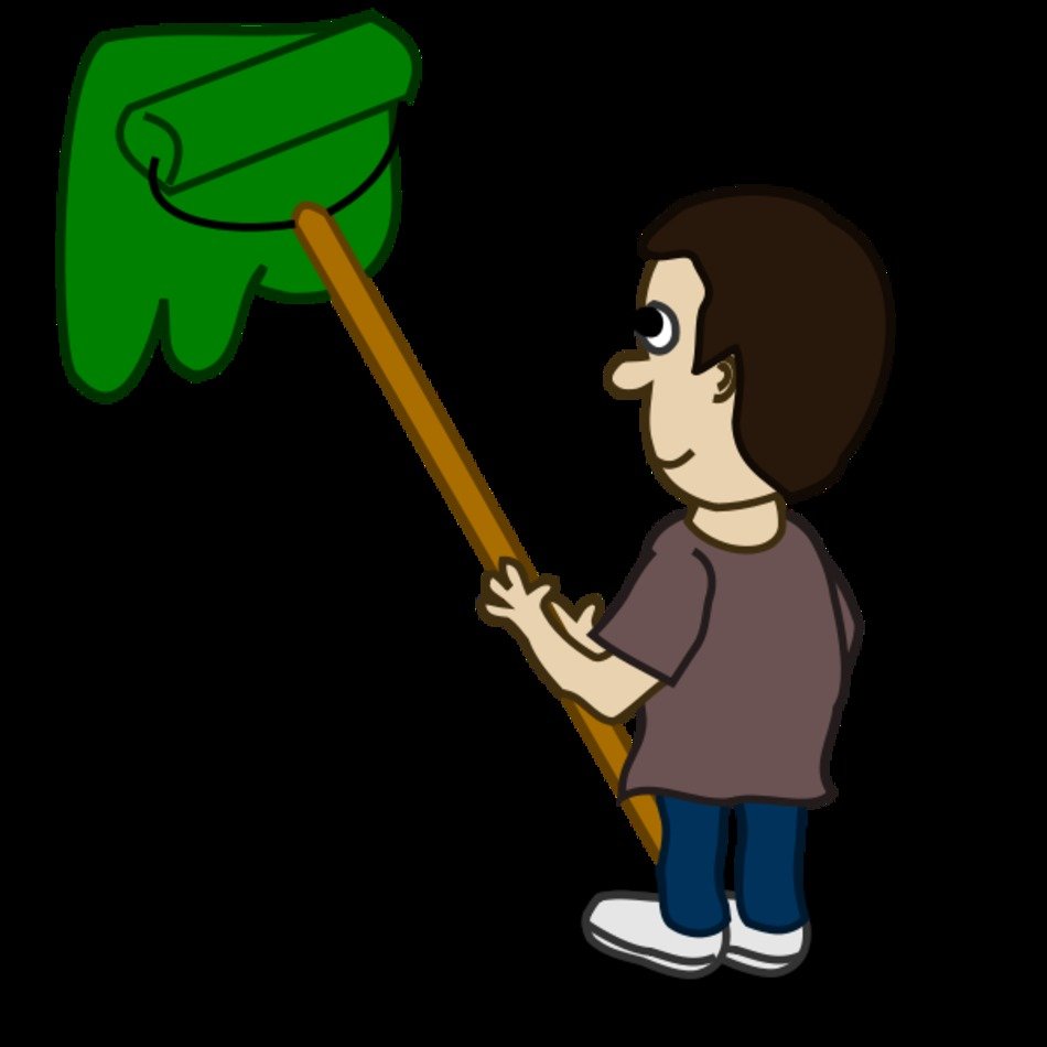 Comic Characters House Painter Clipart Medium Size