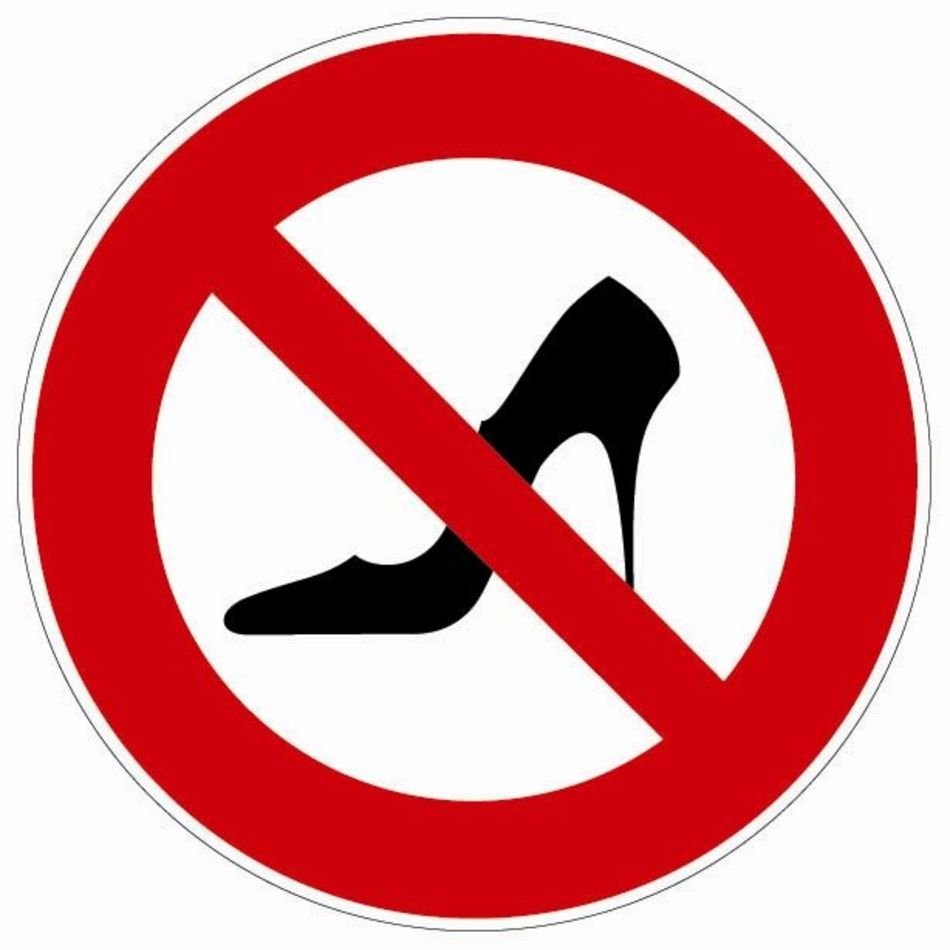 TALONS AIGUILLE INTERDITS