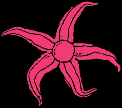 Clip Starfish Vector Art