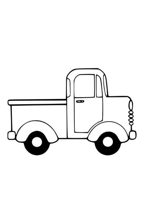 Truck Clip Art Black And White N16