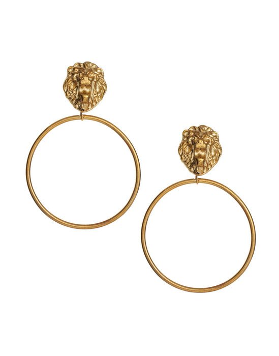 Ä°llustration of Door Knocker Earrings
