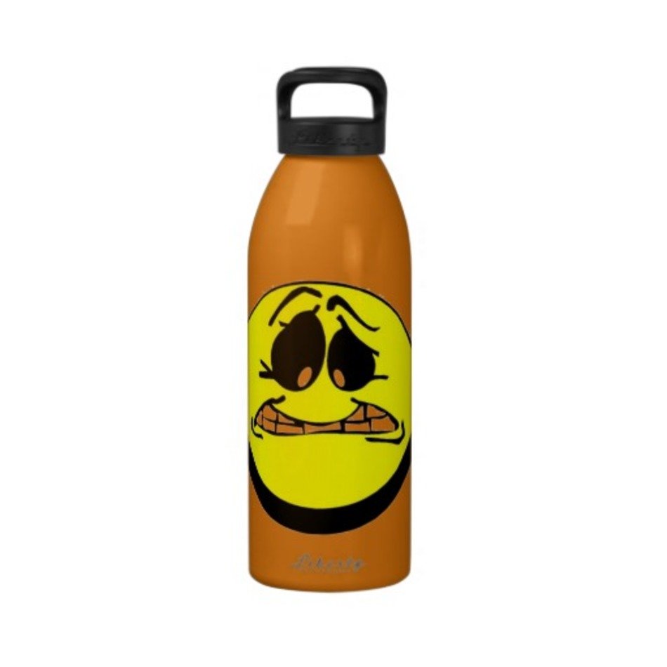 Smiley Face Drinking Water