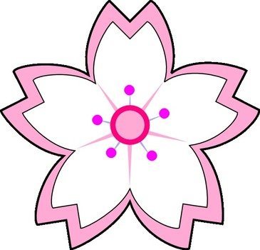 Cherry Blossom Clip Art N8