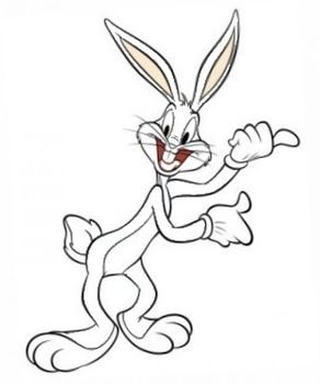 Looney Tunes Bugs Bunny Coloring Pages