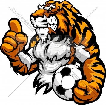 Tiger Mascot Clip Art N35