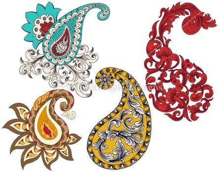 Paisley Design Clip Art Free N3