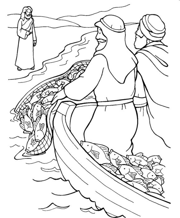 Jesus Disciples Coloring Page