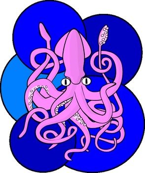 Giant Squid Clip Art N5