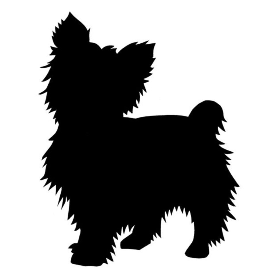 Yorkie Silhouette Clip Art