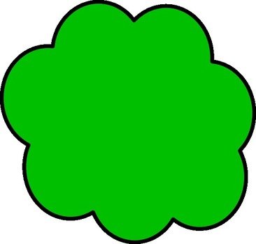 Green Cloud Clip Art
