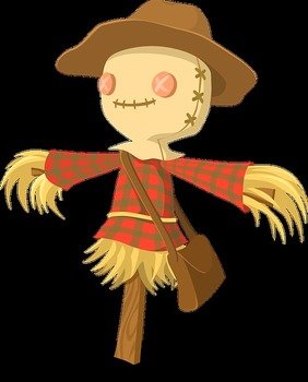 Free Vector Graphic Scarecrow Straw Halloween Autumn Image