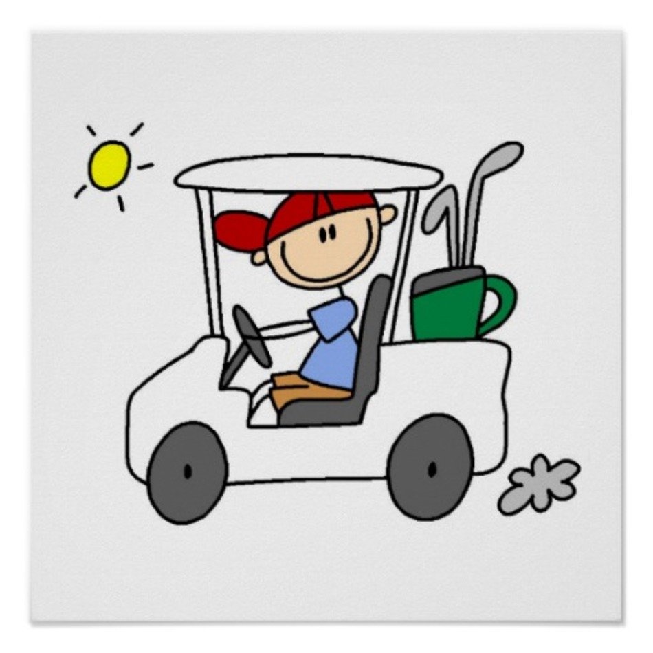 Golf Cart Cartoon N2