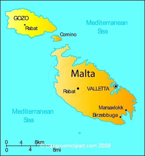 Malta Map free image download