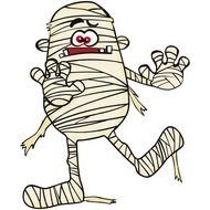 clipart of the Scary Mummy