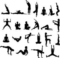 Yoga Silhouette Vector N2