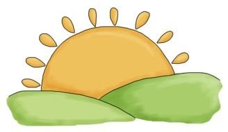 Sunrise Clip Art drawing