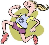 Running Race Clip Art N13