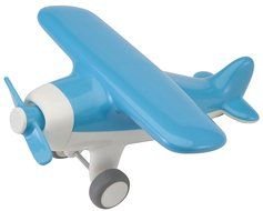 white and blue Toy Airplane