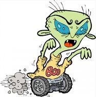 Scary Ghost Clip Art drawing