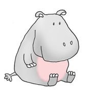 Cartoon Baby Hippo Clip Art N2
