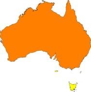 Australia Map Clip Art N12