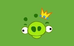 green pig from angry birds