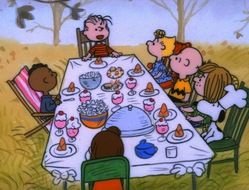 Charlie Brown Thanksgiving drawing