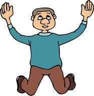 Praying Clip Art N15