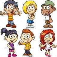 Boy And Girl Cartoon Characters N2