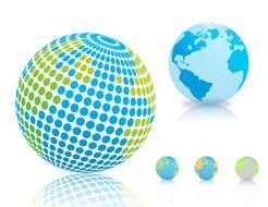 globes of different types and sizes
