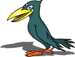 funny Cartoon Birds drawing