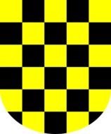 Black Yellow Pattern Chess Board Checkers
