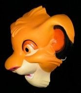 Simba lion cub toy head