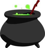 Witches Cauldron Clip Art drawing