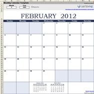 Mod egravele De Calendrier Mensuel Excel