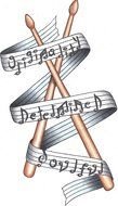 Sheet music tattoo clipart