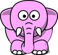 Pink Elephant Clip Art Hipng