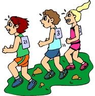 Cross Country Running Clip Art N15