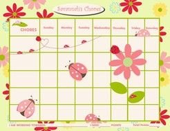 Chore Printable Reward Chart