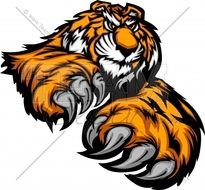 Tiger Paw Mascot