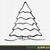 Tree Silhouette Clip Art N13