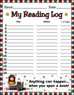 list for reading log