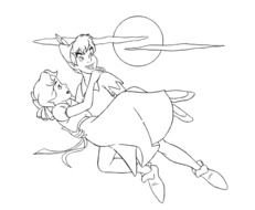 Peter Pan Wendy Coloring Page