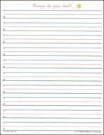 Cursive Writing Blank Paper