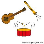 Bildtitel Clipart Musikinstrumente